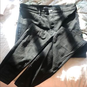 ZARA Black Skinny High Rise Jeans